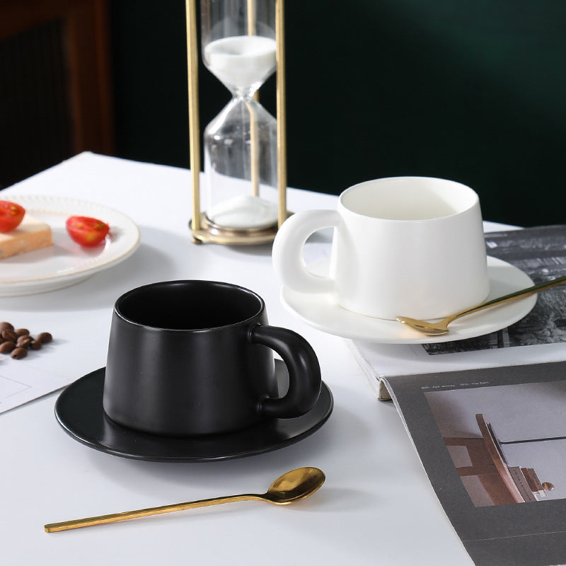 Simple Nordic Style Office Ceramic Coffee Cup Disc Suit Dropshipman