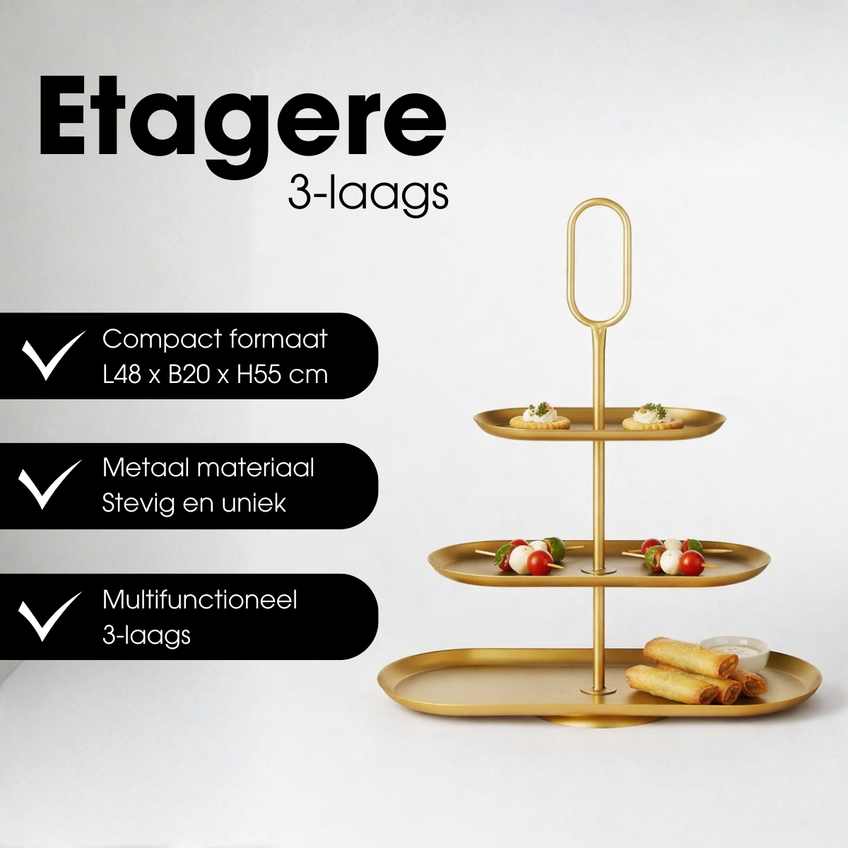 Art de la Table Etagère Rama Goud Zistyhome art de la table