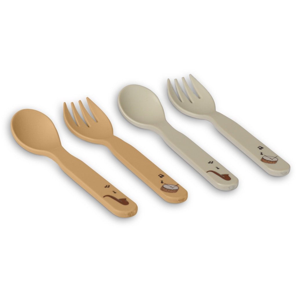 Ensemble de couverts Carl en bioplastique (PLA) 4 pcs.