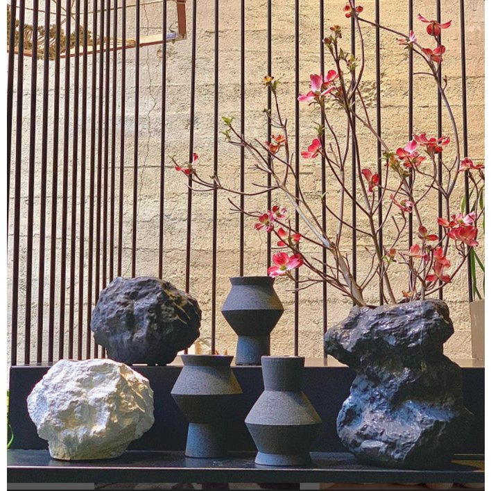Art de la Table vase rond angulaire jaggy en céramique : CUZCO 27ZW Zistyhome art de la table
