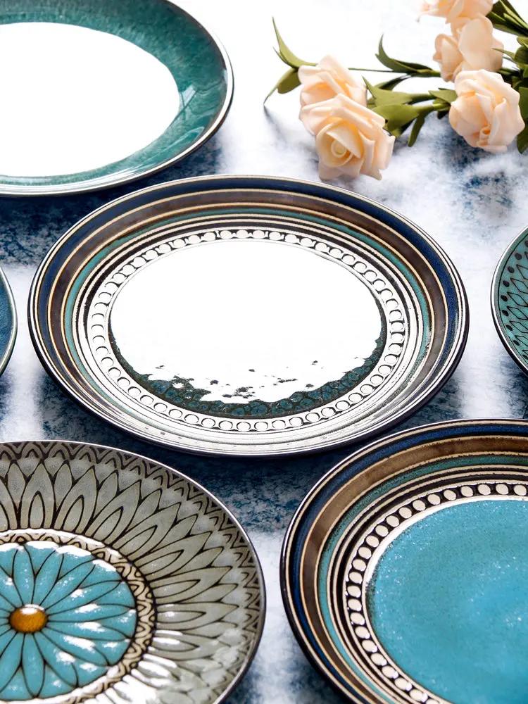 Assiette Céramique Japonaise Plate  – Plat Vintage Vaisselle Dropshipman