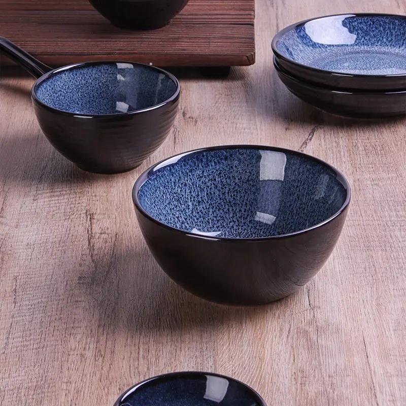 Assiette Steak Ciel Étoilé Européenne – Vaisselle Porcelaine Glaçage Four Style Américain Dropshipman