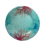 Assiette à dessert en mélamine corail 23x23x2cm AULICA