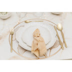 Assiette à dessert en porcelaine blanche Florale 18.5cm AULICA