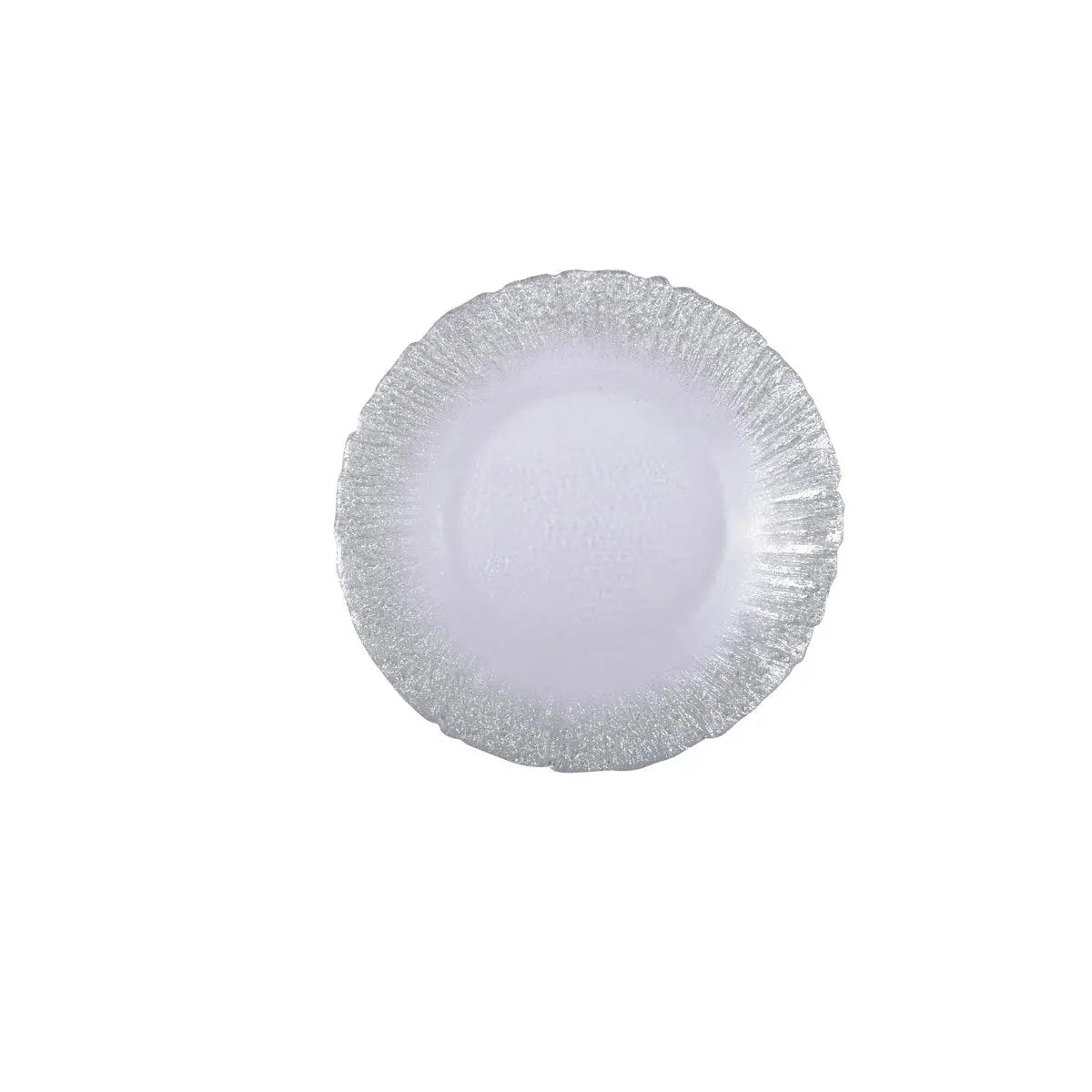 Assiette à dessert flash argent 21cm AULICA