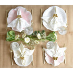 Assiette à dessert rose en mélamine 23x23x2cm AULICA