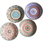 Assiette céramique sous-glaçure créative assaisonnement – Soucoupe artisanale traditionnelle Dropshipman