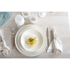 Assiette creuse blanche Flora 21.2x21.2x3.8cm AULICA