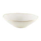 Assiette creuse blanche rosa 21x21x6.3cm AULICA