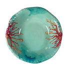 Assiette creuse en mélamine corail 20x20x5.5cm AULICA