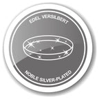 Assiette de poisson EDZARD Saumon, verre, éléments fins argentés, avec élévateur, longueur 58 cm EDZARD-SHOP.com