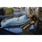 Assiette de service transparente 33cm AULICA