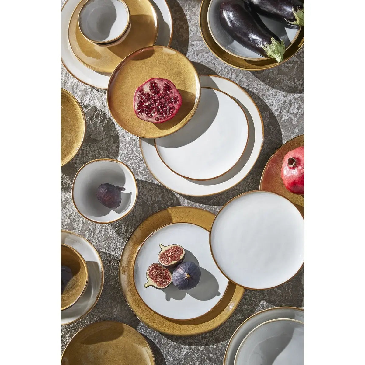 Assiette plate Tabo Blanc Mica Decorations
