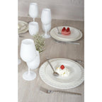 Assiette plate blanche Lilia 26.5x26.5x2.3cm AULICA