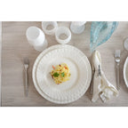 Assiette plate blanche Lilia 26.5x26.5x2.3cm AULICA