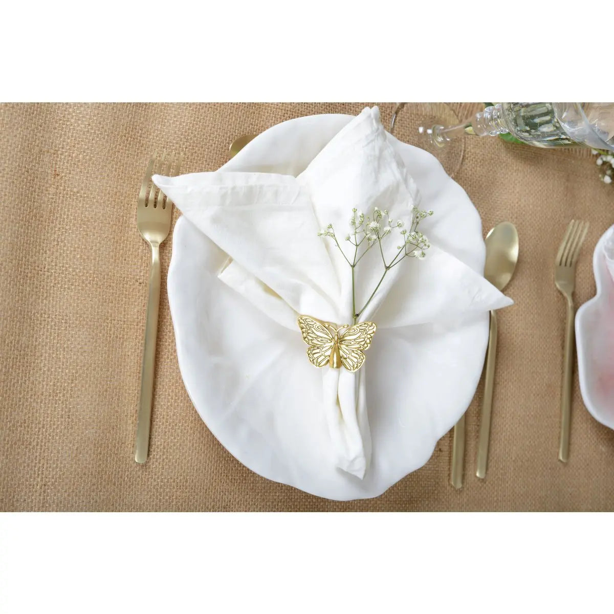 Assiette plate blanche en mélamine 27x27x2cm AULICA