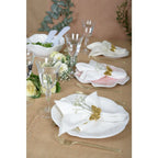 Assiette plate blanche en mélamine 27x27x2cm AULICA