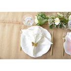 Assiette plate blanche en mélamine 27x27x2cm AULICA