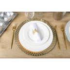 Assiette plate perles 27cm AULICA