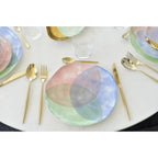 Assiette plate tricolore-Paradise AULICA