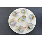 Assiette plate tricolore-Paradise AULICA