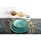 Assiette plate verte AULICA