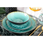 Assiette plate verte AULICA