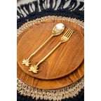 Assiette ronde en racine de teck - L Bazar Bizar Living