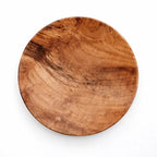 Assiette ronde en racine de teck - L Bazar Bizar Living