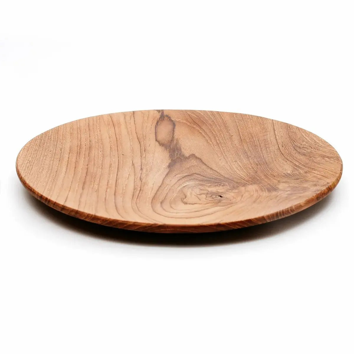Assiette ronde en racine de teck - L Bazar Bizar Living