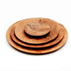 Assiette ronde en racine de teck - L Bazar Bizar Living