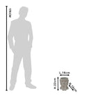 Bloempot Hoofd 16x16x22 cm Grijs Steen Handen Bloempot Binnen Clayre & Eef.