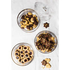 Bocal en verre EDZARD Vigo, verre cristal soufflé à la bouche avec un bord en platine, ø 19 cm, hauteur 12 cm EDZARD-SHOP.com