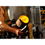 Bocal en verre EDZARD Vigo, verre cristal soufflé à la bouche avec un bord en platine, ø 19 cm, hauteur 12 cm EDZARD-SHOP.com