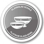 Bocal en verre EDZARD Vigo, verre cristal soufflé à la bouche avec un bord en platine, ø 19 cm, hauteur 12 cm EDZARD-SHOP.com