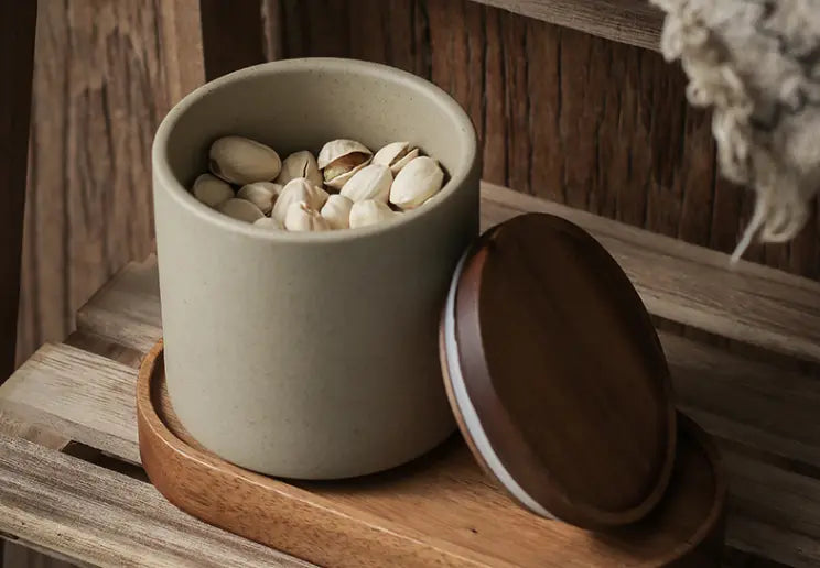 Bocal rangement thé céramique étanche – Pot conservation grains antimoisissure japonais rétro Dropshipman