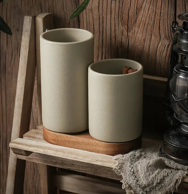 Bocal rangement thé céramique étanche – Pot conservation grains antimoisissure japonais rétro Dropshipman