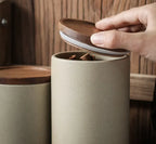 Bocal rangement thé céramique étanche – Pot conservation grains antimoisissure japonais rétro Dropshipman