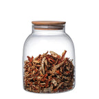 Bocal verre borosilicate hermétique – Rangement cuisine couvercle bois étanche
