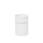 Boîte à thé blanche et argent 11x11x15cm AULICA