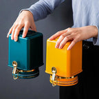 Boîte rangement théière café nordique – Conteneur stockage artisanal moderne Dropshipman