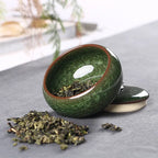 Boîte thé céramique glaçure craquelée – Mini pot chinois stockage sable violet Dropshipman