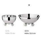 Bol Chicago (hauteur 9 cm, Ø 19,5 cm), poli, acier inoxydable EDZARD-SHOP.com