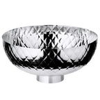 Bol Leonora (Ø 30 cm, hauteur 14 cm), acier inoxydable martelé et hautement poli EDZARD-SHOP.com
