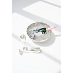 Bol Leonora (Ø 30 cm, hauteur 14 cm), acier inoxydable martelé et hautement poli EDZARD-SHOP.com