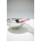 Bol Leonora (Ø 30 cm, hauteur 14 cm), acier inoxydable martelé et hautement poli EDZARD-SHOP.com