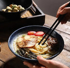 Bol céramique japonais grand ramen – Vaisselle créative artisanale traditionnelle Dropshipman