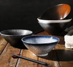 Bol céramique japonais grand ramen – Vaisselle créative artisanale traditionnelle Dropshipman