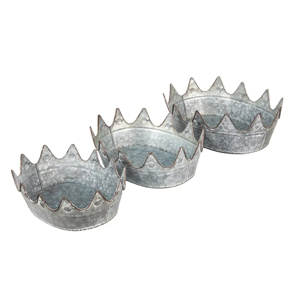 Bol décoratif (3) 39x28x14 / 34x26x12 / 29x22x10 cm Clayre & Eef.