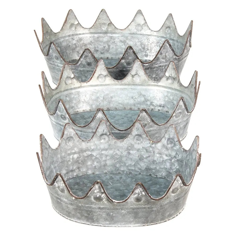 Bol décoratif (3) 39x28x14 / 34x26x12 / 29x22x10 cm Clayre & Eef.